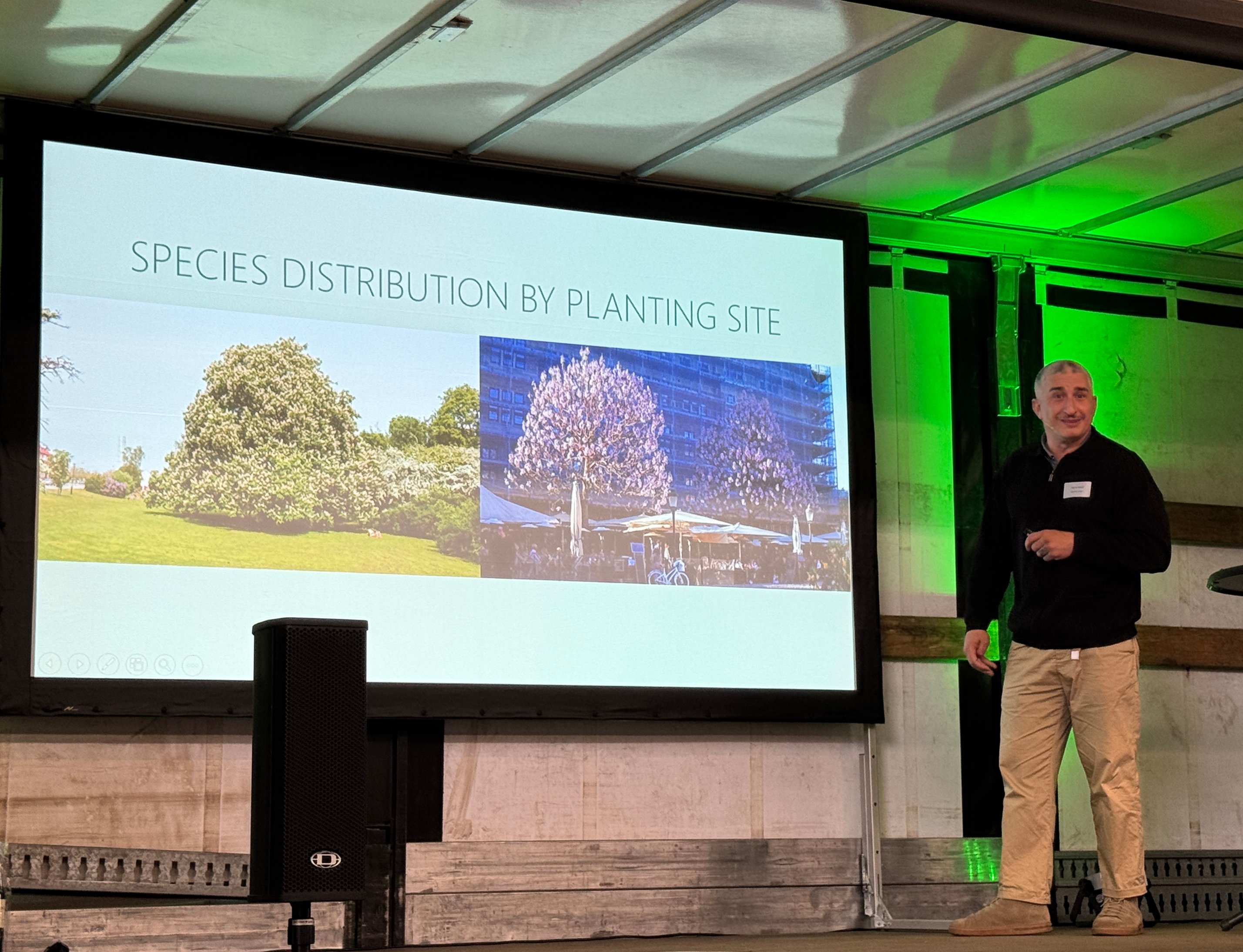 Patrick Bellan presenting at Symposium Tree Selection